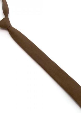 Узкий галстук gofin коричневый (gdg-0017) (bbx)
