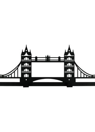 Вішалка настінна glozis tower bridge h-069 50 см х 16 см (h-069)