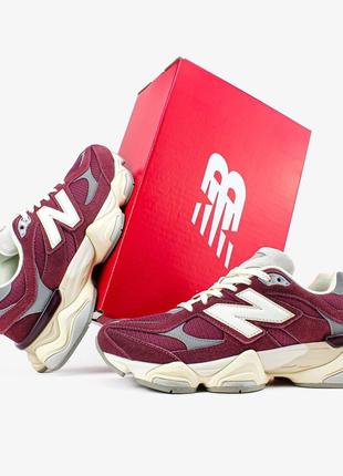 Мужские кроссовки new balance 9060 "washed burgundy"