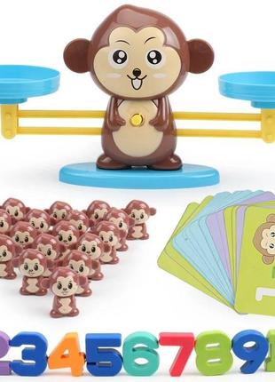 Баланс-игра a-toys обезьянка с весами, фигурки, цифры bs773b/p