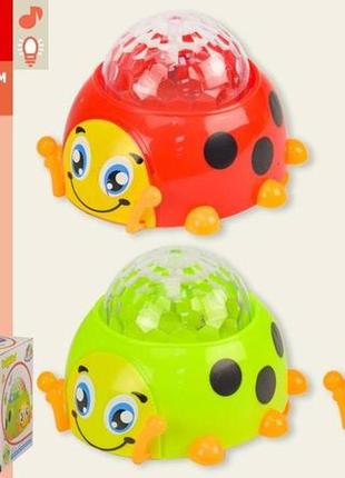 Божья коровка музыкальная star toys 12см свет, звук, движение 058a