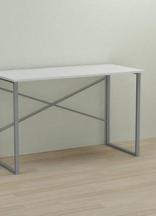 Комп'ютерний стіл ferrum-decor ролик 75x140x60 сірий дсп біле 16 мм