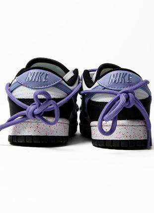 Nike sb dunk low black purple5 фото