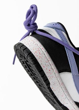 Nike sb dunk low black purple6 фото