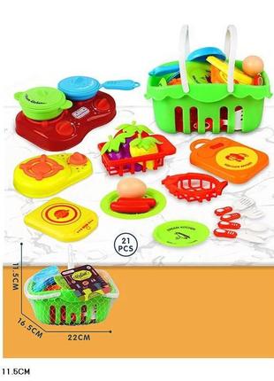 Набор продуктов toycloud плита, корзина 7708-1