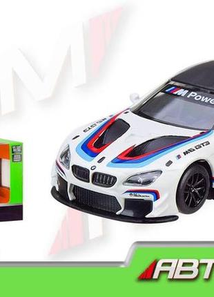 Машина метал 4368 (96 шт./2) "автопром",1:44 bmw m6 gt3,1 колір, відкр.двері, у кор. 14,5*6,5*7 см