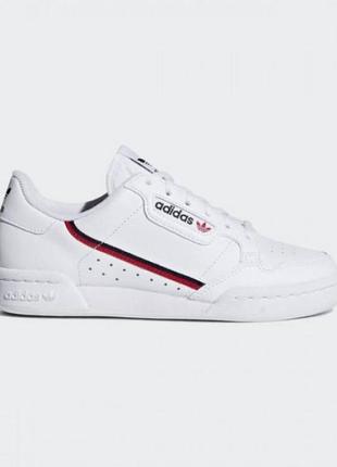 Кроссовки белые, 35.5 размер, adidas continental 80 j