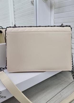 Женская стильная и качественная сумка из эко кожи св.беж8 фото