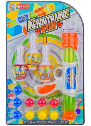 Помповое оружие toycloud с шариками и кеглями 688-13a