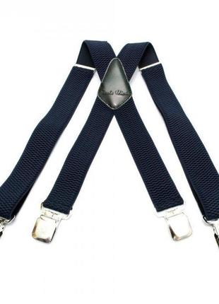 Удлиненные подтяжки gofin suspenders x образные темно-синие (pbp-4659) (bbx)