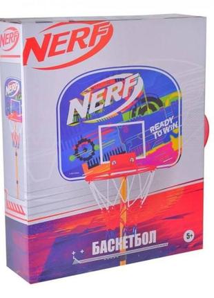 Баскетбольный набор toycloud "nerf" мяч, корзина, насос nf7075 фото