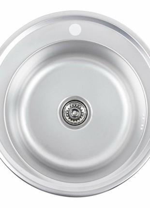 Кухонна мийка з нержавіючої сталі platinum 510 декор (0,6/170 мм)