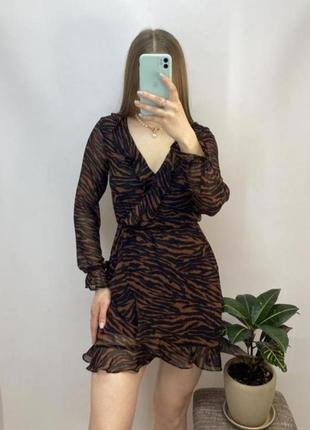 Трендова сукня зебра принт, леопард принт