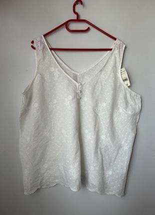 Фирменная блуза натур ткань батал. одежда большого размера1 фото