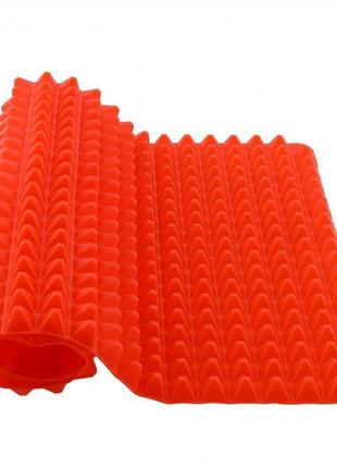Силиконовый коврик для выпечки pyramid mat красный (2839p) (bbx)
