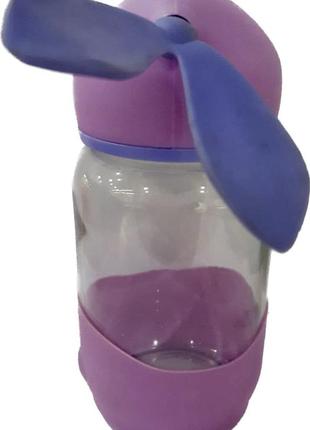 Пляшка для води "кролик" фіолетова2 фото