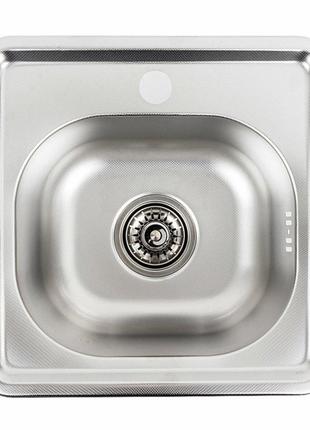 Кухонна мийка з нержавіючої сталі platinum декор 3838 (0,6/160 мм)