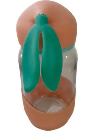 Пляшка для води "кролик" помаранчова