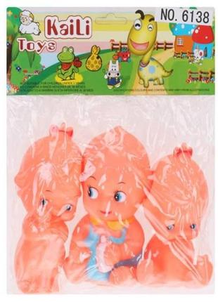 Игрушки-пищалки kaili toys пупсики (3 шт) 6138