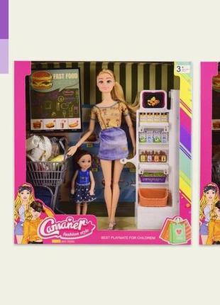 Кукла camaner мама с дочкой в супермаркете kq115