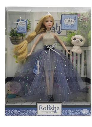 Кукла emily "rolisha" с собачкой (29 см) qj102b