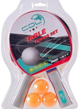 Теніс настільний тт2307 (50 шт.) 2 ракетки, 3 м'ячики, у слюді
