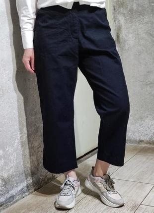 Штани широкі прямі вільні карго-посадка штани чорні штани прямого крою