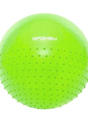Гимнастический мяч spokey half fit 65 см салатовый (s0247)