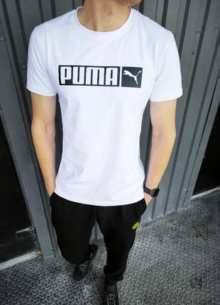 Чоловіча футболка  puma біла