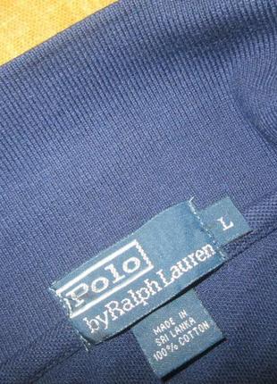 Polo ralph lauren синяя футболка поло оригинал5 фото
