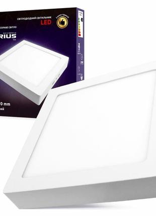 Світильник sirius led накладний квадратний sm-12f 12w 6500к