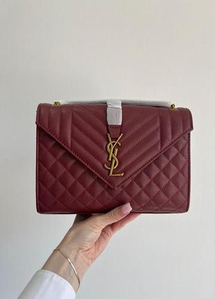 Сумка saint laurent burgundy