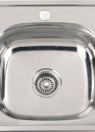 Кухонна мийка з нержавіючої сталі platinum декор 4848 (0,6/170 мм)