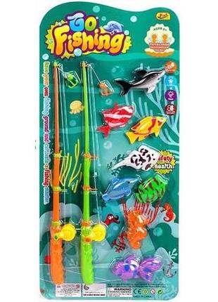 Игрушечная рыбалка fmy "go fishing" 2 удочки, 8 рыбок 8204k-1