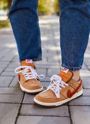 Жіночі кросівки nike sb dunk low sp cork | smb4 фото