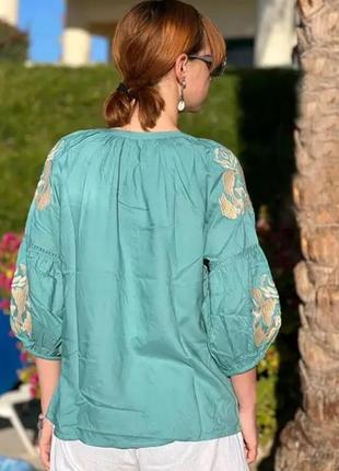 Блуза летняя женская этно вышиванка2 фото
