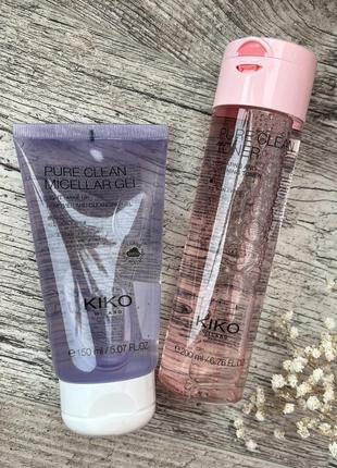 Гель для умывания pure clean micellar kiko milano