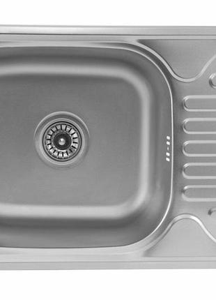 Кухонна мийка з нержавіючої сталі platinum сатин 6642 (0,8/180 мм)