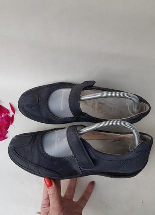 Туфли балетки сандалии удобны низкие на липучках натуральная кожа waldlaufer proaktiv 40р