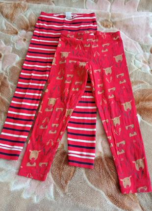 Детская одежда ❤️ коттоновые брюки, пижамные штанишки на 4-5 года, 104/110 размер