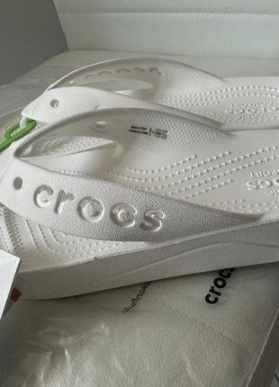 Crocs classic platform flip жіночі шлепки ,білі 38/39 оригінал2 фото