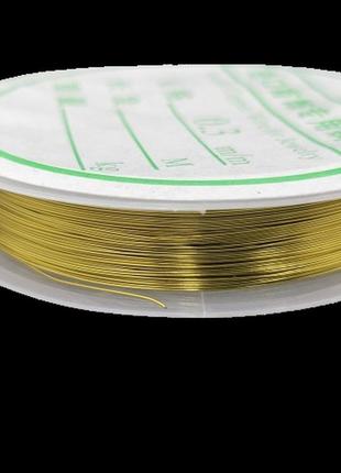 Дріт finding товщина 0.3 мм золотистий 14 метрів
