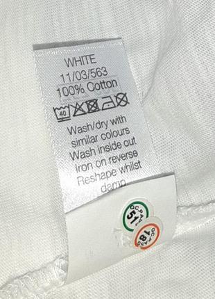 🎁1+1=3** фирменная белая натуральная блуза блузка m&amp;co, размер 50 - 527 фото