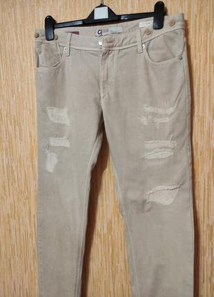 Мужские летние джинсы зауженные slim на высокий рост р.31/44-463 фото
