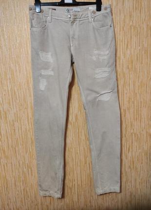 Чоловічі літні джинси завужені slim на високий зріст р.31/44-46