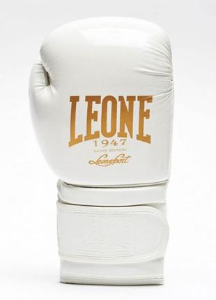 Боксерские перчатки leone mono white 10 ун.4 фото