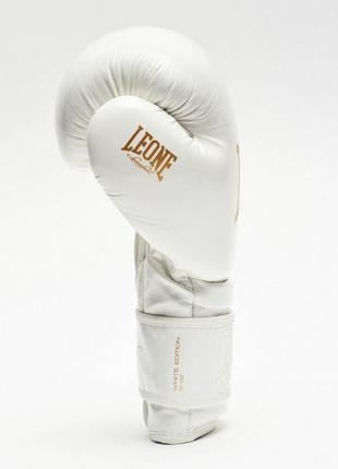 Боксерские перчатки leone mono white 10 ун.2 фото