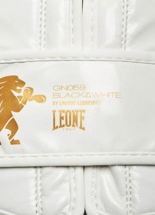 Боксерские перчатки leone mono white 10 ун.5 фото