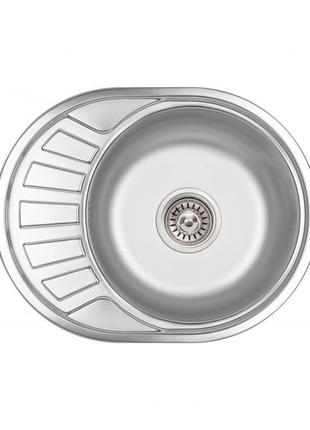 Кухонна мийка lidz 5745 0,6 мм satin (lidz574506sat)