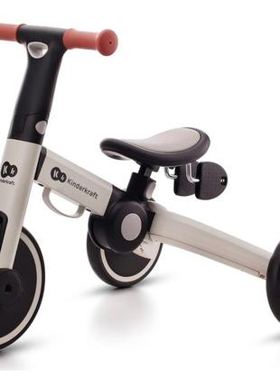 Триколісний велосипед 3в1 kiderkraft 4trike silver grey